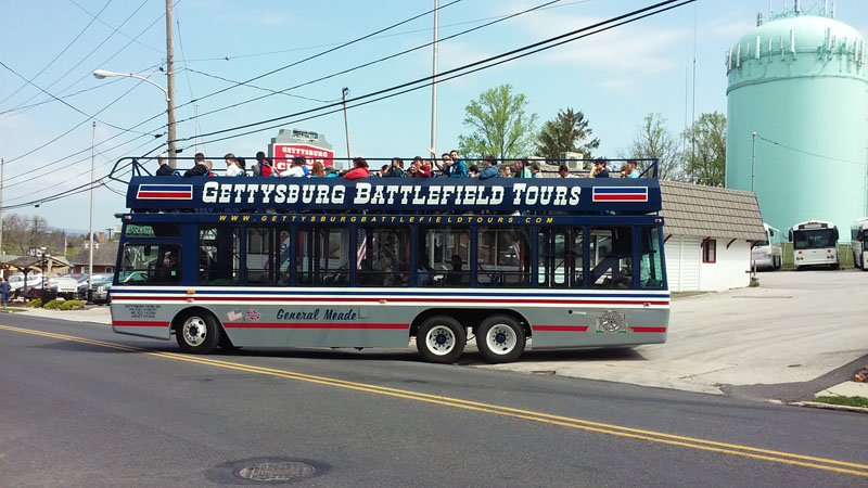 gettysburg battlefield tours bus leaving for a tour