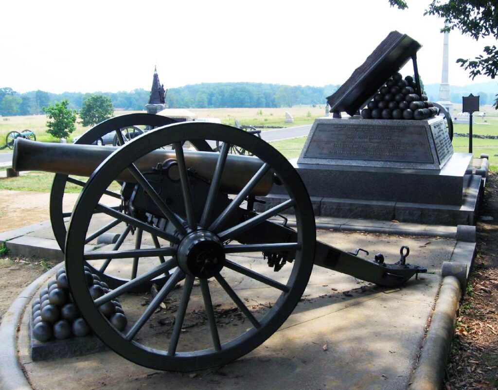 High-Water Mark of the Rebellion Monument from the side