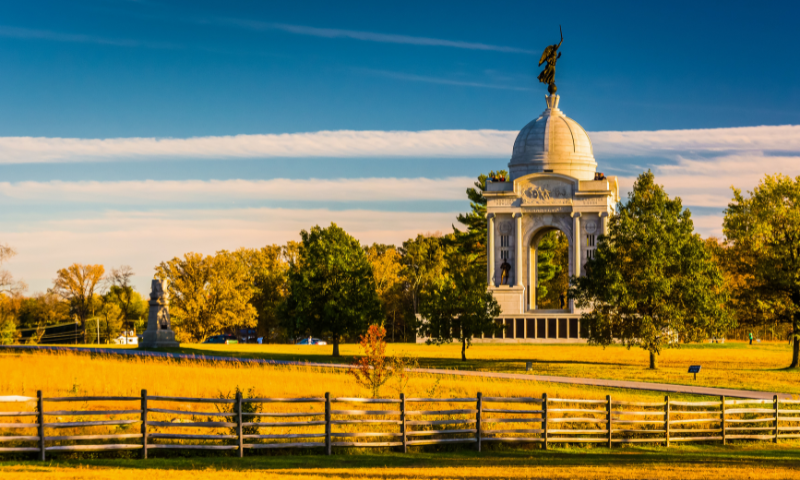 autumn in gettysburg